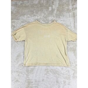 American Eagle Outfitters Vintage Washed Graphic T Shirt Women's‎ Medium Tan